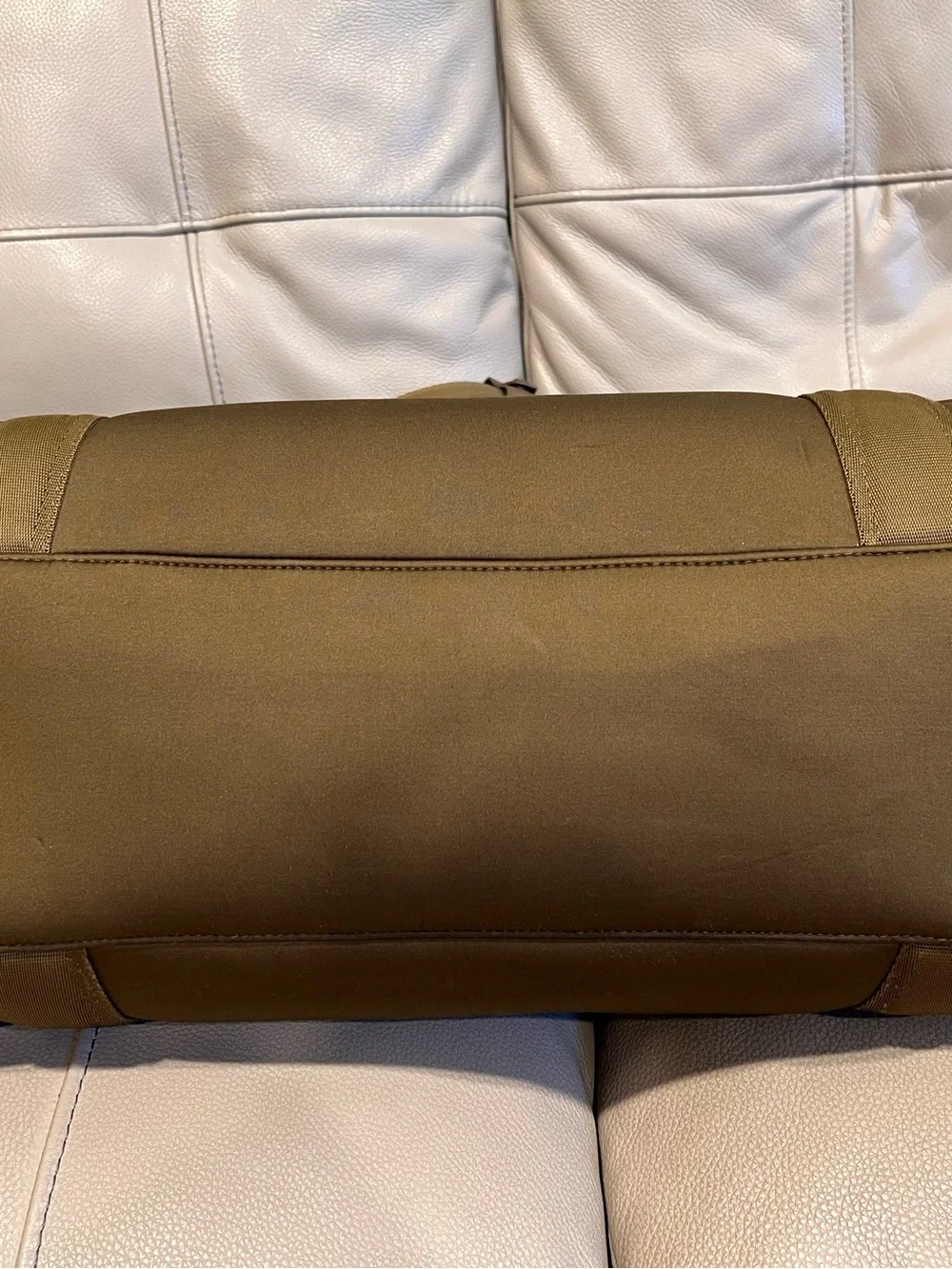 Dagne Dover Landon Carryall Duffle Bag Neoprene Dark Moss Olive Green Travel - Picture 8 of 16